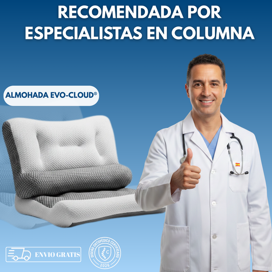 Almohada Evo-Cloud: Elimina el Dolor de Cuello y Espalda desde la Primera Noche