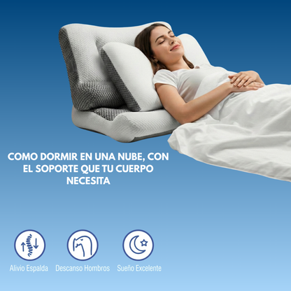Almohada Evo-Cloud: Elimina el Dolor de Cuello y Espalda desde la Primera Noche